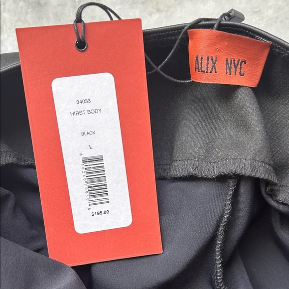 Alix NYC Horst Faux Black Leather Cami Bodysuit | L - Picture 6 of 7